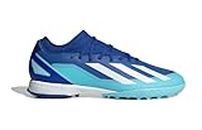 adidas X Crazyfast.3 Turf Boots - Royal Blue Lightweight High-speed Unisex Sneakers Made with Recycled Materials for Turf Sports (US Footwear Size System, Adult, Men, Numeric, Medium, 8.5)