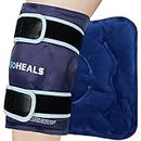 IGOHEALS Knee Ice Pack Wrap,Ice Pack for Knee, Reusable Hot Cold Therapy Pack for Injury,Gel Bag Freezer Cold Pack Compress Heating Pad Leg Brace Pain Relief for Arthritis,Meniscus Tear-Soft Plush