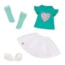 Glitter Girls by Battat - Sparkling with Style Glittery Top & Skirt Regular Outfit - 14" Doll Clothes & Accessories Toys