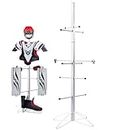 Yuluoxiang Hockey Equipment Dryer Rack Metal Hockey Wet Gear Dryer Rack Sports Gear Storage Dry Rack for Drying and Storing with 4 Hanging Adjustable Clips and Wrist Band for All Age, Easy to Assemble