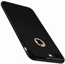 SKP Microfiber Candy Back Cover Case for iPhone 7 Plus, Liquid Silicone Gel Rubber Case Full Camera Protective Shockproof Back Cover - Black