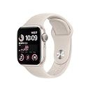 Apple Watch SE (2nd Gen) [GPS 40 mm] Smart Watch w/Starlight Aluminium Case & Starllight Sport Band. Fitness & Sleep Tracker, Crash Detection, Heart Rate Monitor, Retina Display, Water Resistant