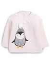 Katies Playpen - Baby Best Buys Mamas & Papas Knitted Christmas Penguin Pink Jumper with 3D Pom Poms & Sequins 100% Cotton, Pink, 0 Months