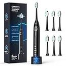 Electric Toothbrush for Adults and Kids Operan High Power Sonic Rechargeable Toothbrush with Smart Timer 5 Modes 6 Brush Heads 40,000 VPM Motor 6 Hours Fast Charge for 100 Days (Black)