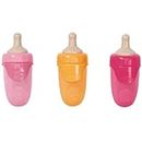 BABY Born 832509-Accesorios muñecas de 43cm-Disponible en Rosa, Rojo o Naranja-Incluye biberón y tapón-Edad: 3+ años, Multicolor (832509)