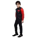 Zolario 3 Piece Boys Suit for Kids Boys, Waistcoat, Pant, Tie and Shirt Set, Ideal for Wedding, Festivals & Birthday. (10-11 Years, Red)
