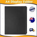 A4 Display Folder Display Book 20 Pockets Document Filing Office Supplies