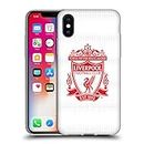 Head Case Designs Licenza Ufficiale Liverpool Football Club Rosso Away Design Crest Custodia Cover in Morbido Gel Compatibile con Apple iPhone X/iPhone XS