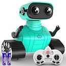 Hamourd Robot Toys - Kids Toys Rechargeable RC Robots, Remote Control Toy with Auto-Demonstration, Flexible Head & Arms, Dance Moves, Music, Shining LED Eyes, Girls Boys Toys Birthday