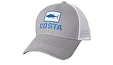 Costa Del Mar Men's Xl Trucker Hat, Gray + White, One Size UK