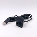 USB Charger Play and Charge Cable Cord for Xbox 360 Wireless Controller -Black