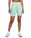 Nike Women's Icon Clash 7inch Training Shorts (Green Glow/White) (Small)