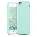 kwmobile silicone cover case for Apple iPhone 6/6S - TPU Case with rubber cover - Cover in Mint Matte