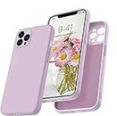 LOXXO® Square Candy Liquid Silicone iPhone Case Cover Compatible for iPhone 12 Pro Max, All Cube Series with Microfiber Lining Compatible iPhone 12 Pro Max (6.7 inch) - Lilac