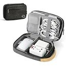 Travelkin Cord Organizer Travrel, Electronic Organizer Travel Case, Cable Organizer Bag For Cords,Chargers Phone, Sd Card,Usbs (Black)