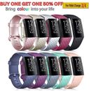 For Fitbit Charge 3 4 Band Classic Color Buckle Replacement Watch Wristband