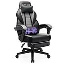 LEMBERI Gaming Chairs with Footrest,Ergonomic Video Game Chairs for Adults,Big and Tall Chair 400lb Weight Capacity, Racing Style Computer Gamer Chair with Headrest and Lumbar Support
