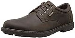 Rockport mens Storm Surge Water Proof Plain Toe oxfords shoes, Tan, 10.5 Wide US