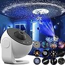 Children's Starry Sky Projector, LED Planetarium, Star Projector, Galaxy Projector, Starry Sky Night Light with 12 Planet Discs, Projector Lamp, Starry Sky for Children's Room, Party, Ceiling