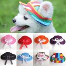 Pet Hat Cute Bow Sun Hat Pet Dog Outdoor Accessories Mesh Cloth Princess Caps +