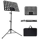 Sheet Music Stand, 1/2/3 Pack Adjustable Music Stand with Carrying Bag, Professional Music Book Holder Music Sheet Clip Holder for Guitar, Ukulele, Violin Players(1 Pack)