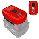 【Upgraded】for Milwaukee M18 18V Battery Charger Adapter, TEPULAS USB Power Supply Adapter for Milwaukee with 65W Output & USB & Type C & LCD Display