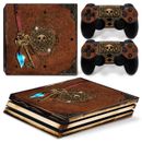 Ps4 Pro Playstation 4 Console Skin Decal Sticker Old Book Treasure Custom Design