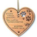 Personalized Pet Memorial dog Ornament 2016 Christmas Sympathy gift for Pets for loss of dogs or cats In Memory keepsakes by DaySpring International (If Love could have saved You heart Ornament) by DaySpring Premier