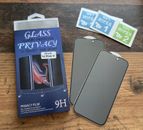 2x eye protection for iPhone 15 14 13 12 11 Pro Max armor film glass screen protector