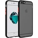 CASEKIT® Smoke Translucent Protective Phone Case for Apple i-Phone 6s Plus, Hard Clear Back Shockproof Soft TPU Bumper Mobile Case Cover for Apple i-Phone 6s Plus [Smoke Case, R- Black]