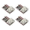 EMSea 4Pcs USB DC Step-Down Voltage Power Module 12V to 5V USB Charger Module Step-Down Converter 3A 10mV for Household Electrical Appliances