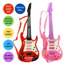 20" Electronic Musical Guitar Kids Toy with Sound Music Light Instrument Guitar