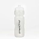 Amazon Brand - Symactive Leakproof Unbreakable Squeezable Sports Sipper Water Bottle with Push/Pull Cap, Anti-Slip Grip, LDPE Material, BPA-Free (Color: White, 800 ml)