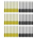 SPEED TRACK 60PCS Yellow and Black 6.25 Inch 50-80LB Mini Archery Crossbow Bolts Set with Sharp Metal Tip, Reusable Durable Arrow Dart For Shooting Target Practice, Small Hunting Game, Outdoor Fishing