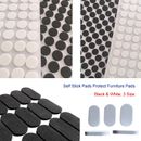 Self Stick Pad Foam Felt Furniture Pads Protect Tabletop & Cabinet Drawer Bumper