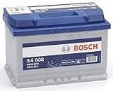 Bosch S4008 - Batterie Auto - 74A/h - 680A - Technologie Plomb-Acide - pour les Véhicules sans Système Start/Stop, Bleu, Blanc