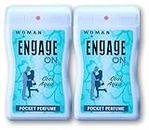 Engage On Woman Cool Aqua Pocket Perfume 17ml (Pack of 2) Unique