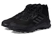 adidas Men's Terrex Ax4 Mid Gore-tex Hiking Sneaker, Black/Carbon/Grey, 9.5
