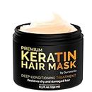 SUNATORIA Keratin Hair Mask - Professional Treatment for Hair Repair, Nourishment & Beauty - Hair Mask for All Hair Types - Vitamin Complex with Omega 3, 9, Vitamin E - Protein Nourishment Masque