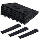 36 Pieces 4 Inch Plastic Wedges Shims Furniture Leveling Shims Composite Shim for Leveling Weight Capacity Wedges Easy to Snap Cut to Fit Size Leveler for Toilet Doors(Black)