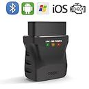 OBD2 Bluetooth 4.0 Diagnostic Scanner Code Reader for iPhone iOS Android iPad PC, Car Auto Odb2 OBD II Diagnostic Scan Tool for Check Engine Lights, Stable & Fast Connection