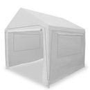 King Canopy Booth-in-a-Bag 10-Feet by 10-Feet Canopy, 4-Leg, White Metal/Steel/Soft-top in Gray/White | 80 H x 118 W x 118 D in | Wayfair BIAB10-WH