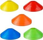 QUUPY 20PCS Football Training Sign Disc Obstacle Safety Football Training Cone Agility Dish Cone Set for Outdoor Sports Space Marker