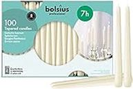Bolsius 103400335505 Tapered Candle Ivory, 10", Cream (Pack of 100)