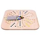 AmishToyBox.com Wahoo Marble Game Board Set, Double-Sided (19" Wide Maple-Wood Board)