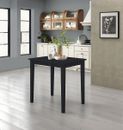Small Wooden Kitchen Dining Table in Black Finish