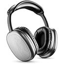Music Sound | Cuffie Bluetooth MAXI2 | Cuffie Wireless Around Ear Bluetooth 5.0 - Play Time 22h - Charging Time 1,5h - Microfono Integrato - Comandi sul Padiglione e Archetto Regolabile, Colore Nero