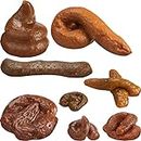 8 Pieces Fake Poop Floating Poo Prank Realistic Fake Turd Fake Dog Poo Lifelike Poo Toy Gags and Practical Joke Toys for April Fools' Day Prank Halloween Party Supplies (Multiple Shape)