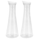 1600ml(54.1 Oz) Acrylic Water Carafes with Lid, 2pcs Juice Pitcher Water Jug