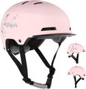 ZIONOR Skateboard Helmet for Kids/Youth/Adults -Comfortable Wearing Medium PINK